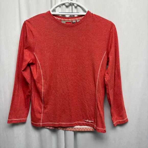 Craghoppers Insect Shield Long Sleeve Top Girls Age 11-12 Red White Outdoors - Picture 1 of 9